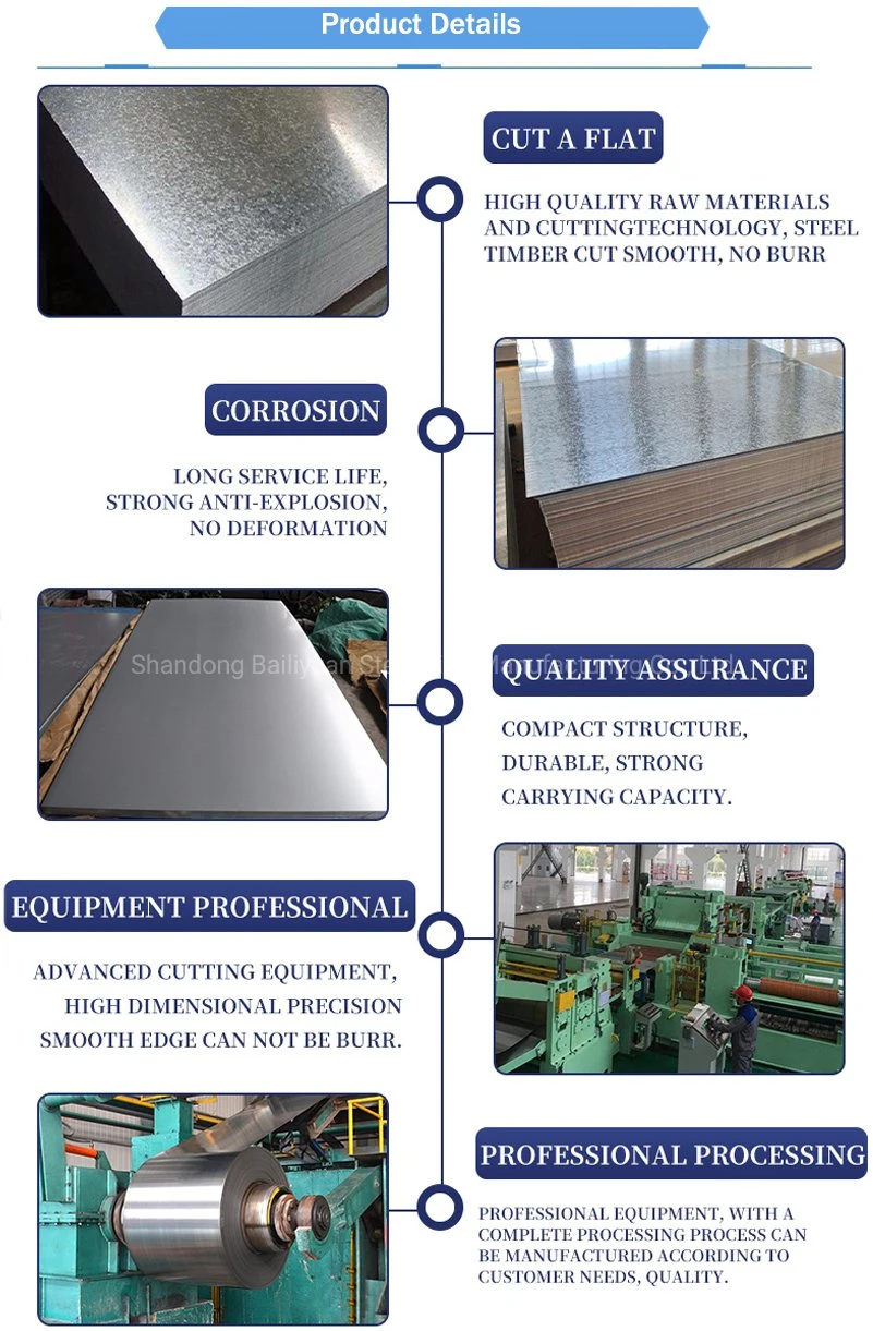 Dx51d G60 0.12-4mm Hot Dipped Prepainted Galvanized Steel Plate Price Gi Iron Sheet