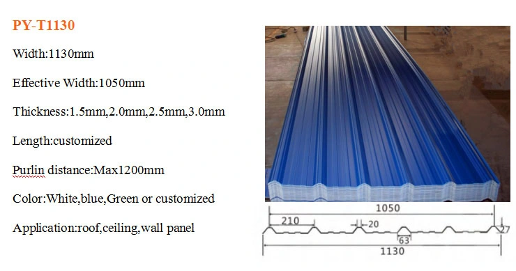 Factory Supply Price PVC Roof Tile Roof Sheet Anti Corrosive Trapezoidal Wave Roofing Tile UPVC Roofing Sheet for Warehouse