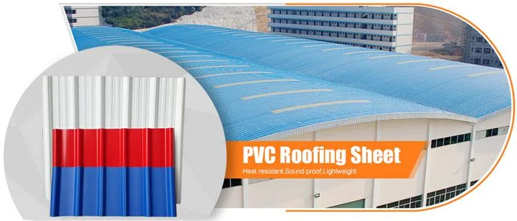 Factory Supply Price PVC Roof Tile Roof Sheet Anti Corrosive Trapezoidal Wave Roofing Tile UPVC Roofing Sheet for Warehouse